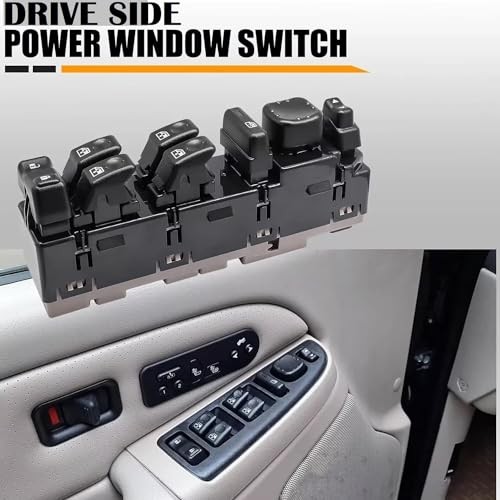 Master Power Window Control Switch Driver Side Compatible with Chevy GMC