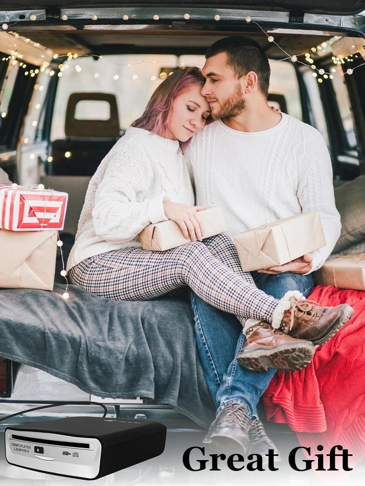 Portable USB CD Player for Car: Remote Control & Multi-Device Capability