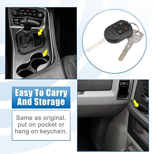 4 Button Car Keyless Entry Remote Control Replacement Key Fob Proximity Smart