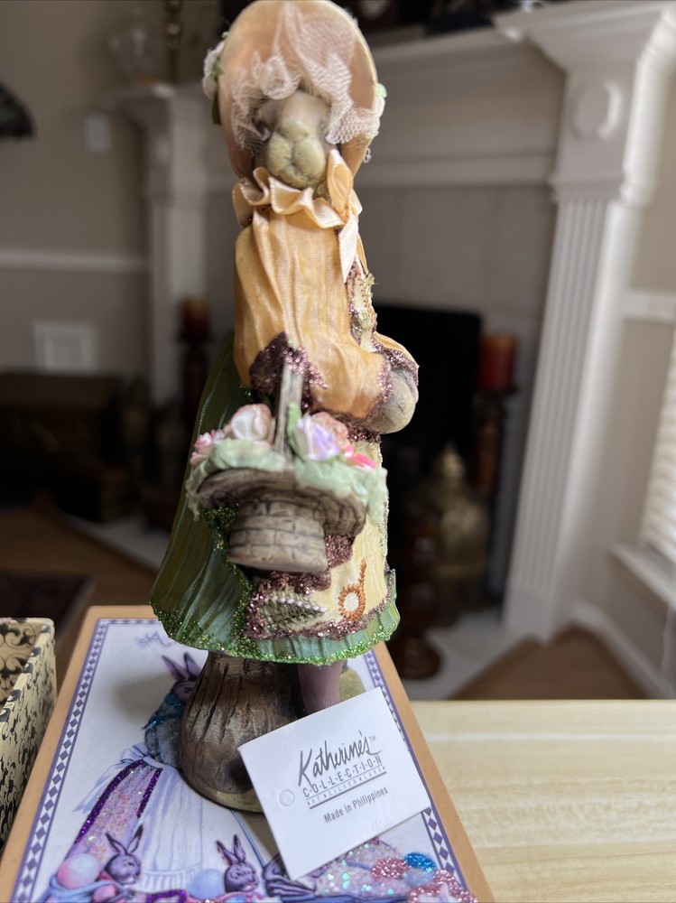 Katherine’s Collection  Doll With Basket  Easter 6 1/2” Tall