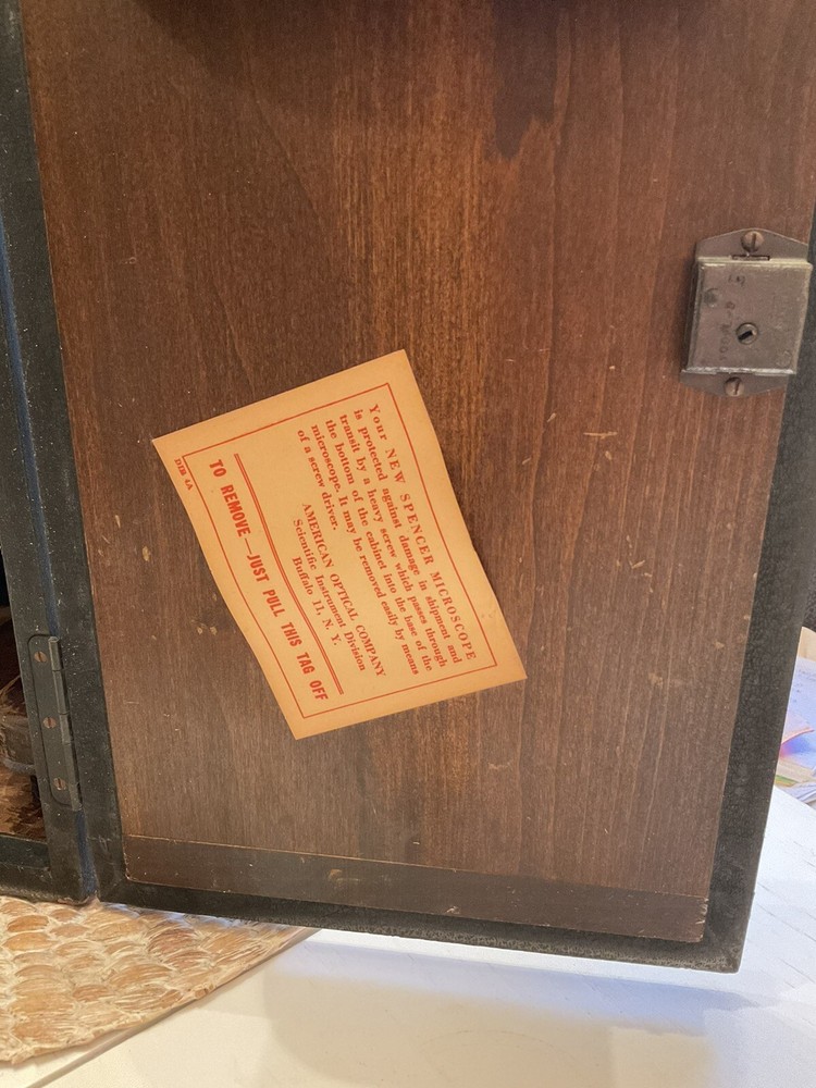 Vintage Spencer Buffallo Microscope With Case