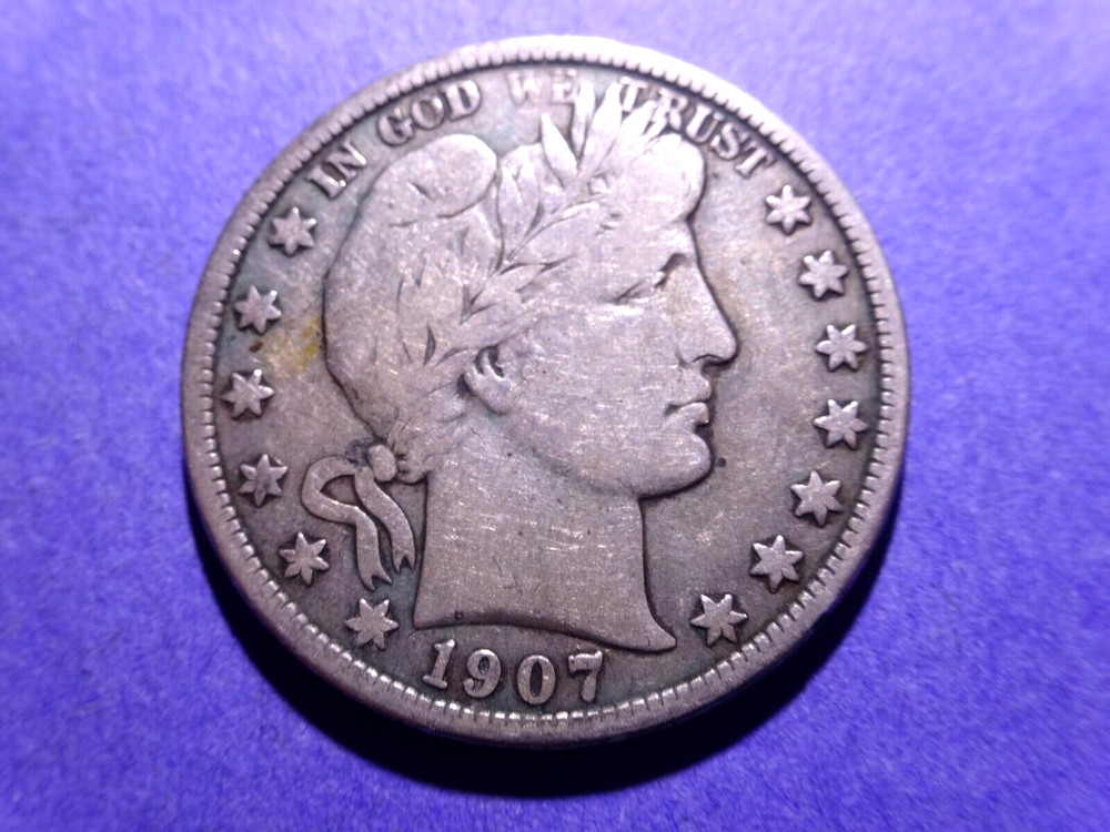 1907-D Barber Half  Fine