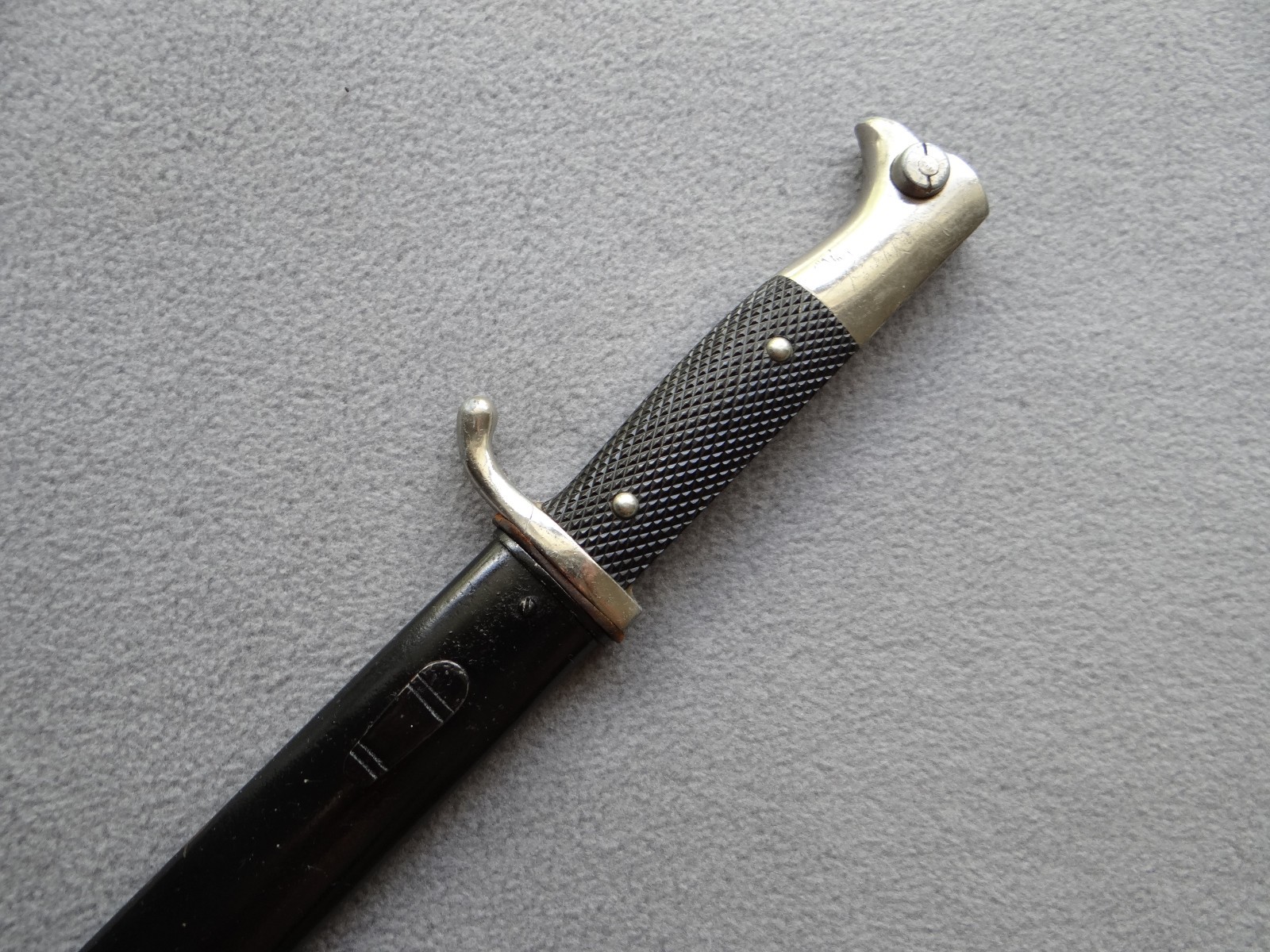 German WKC Knight Head Dress Bayonet with Metal Scabbard, WWII