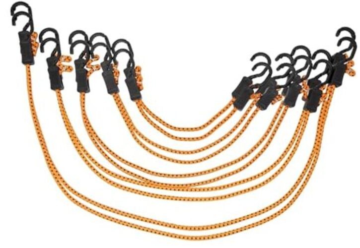 MABC-ASMT All- Purpose Bungee Cords with Hooks, Assorted Adjustable