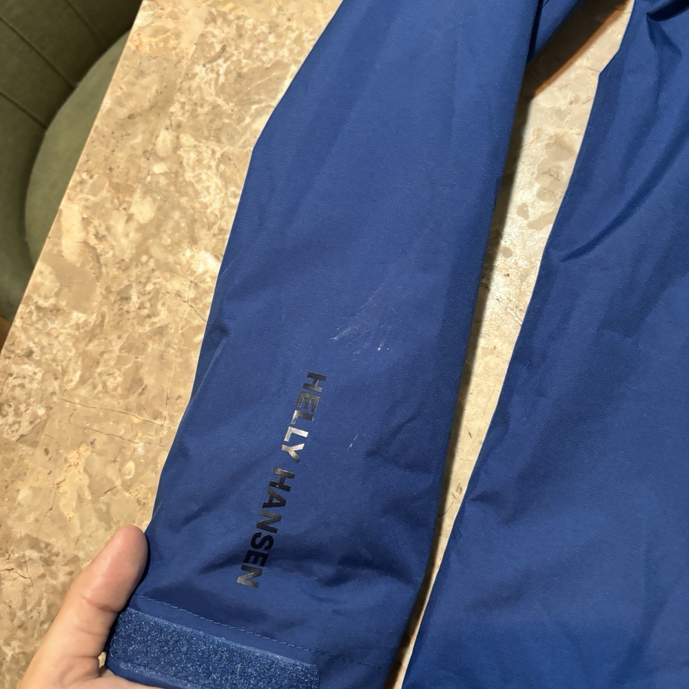 Helly Hansen Jacket Mens Medium Blue Crew Midlayer Soft Shell Fleece Sailing