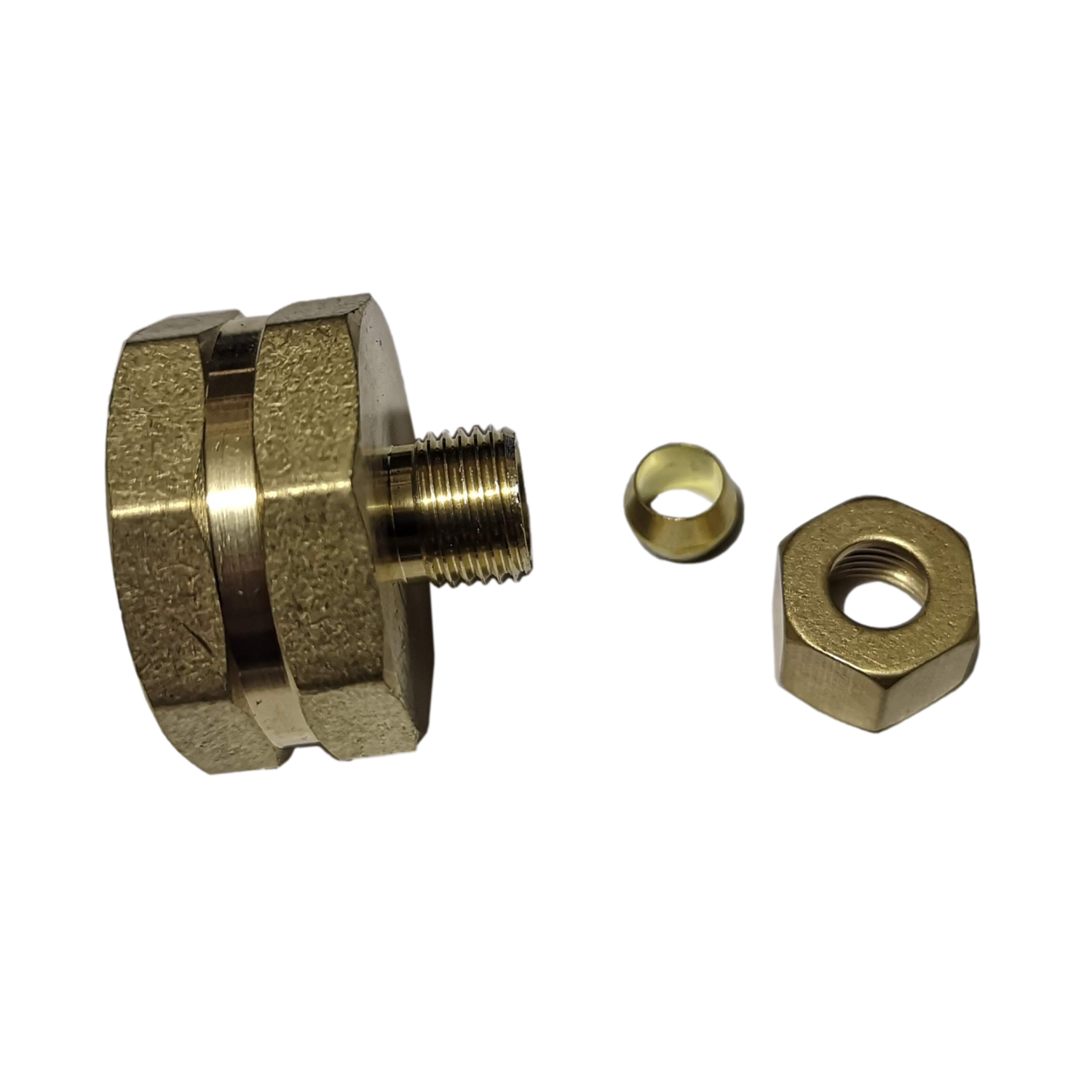 1) 1/4" OD Compression x 3/4" FHT Garden Hose Threaded Female Adapter, Lead Free