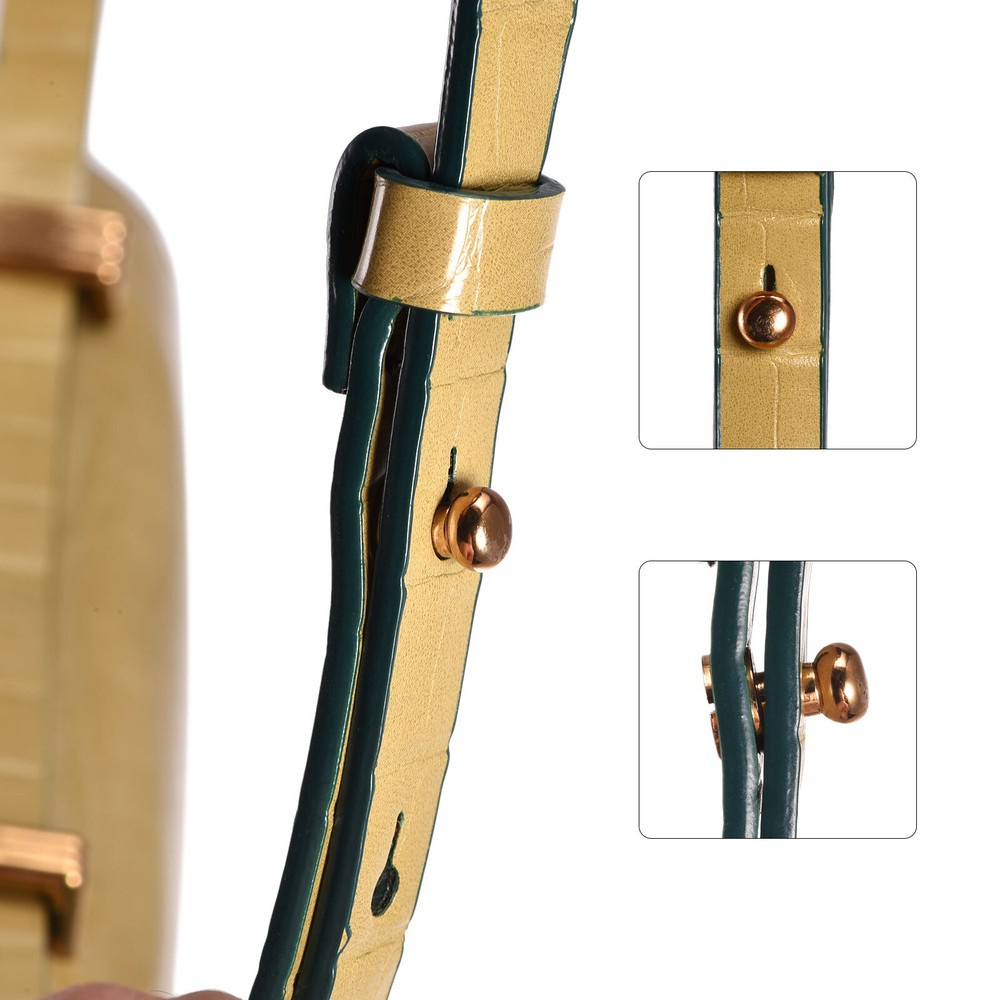 5pcs Round Head Button Studs Screw 10mm Brass Ball Leather Rivets Gold Tone