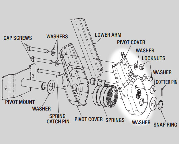 3028340 Buyers (OEM) Tarp Arm Spring Pivot Cover Housing