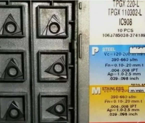 Original Carbide Inserts 10 Tablets TPGX 110302-L IC908