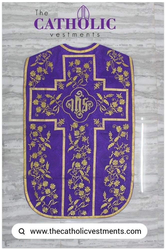 Fiddleback Vestment & Mass Sets - Violet