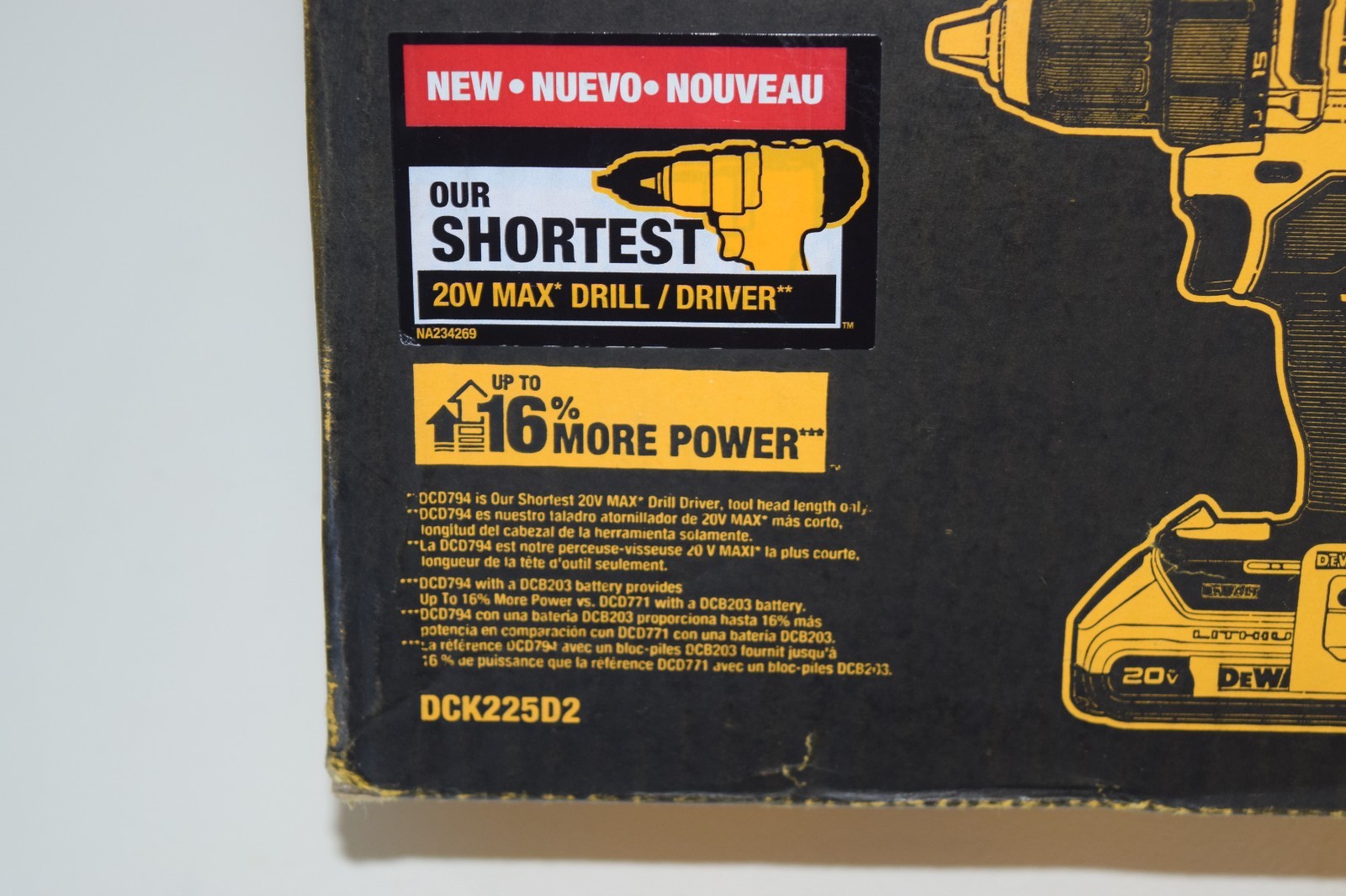 DeWalt DCK225D2 ATOMIC 20V MAX Brushless 2 Tool Combo Kit BRAND NEW