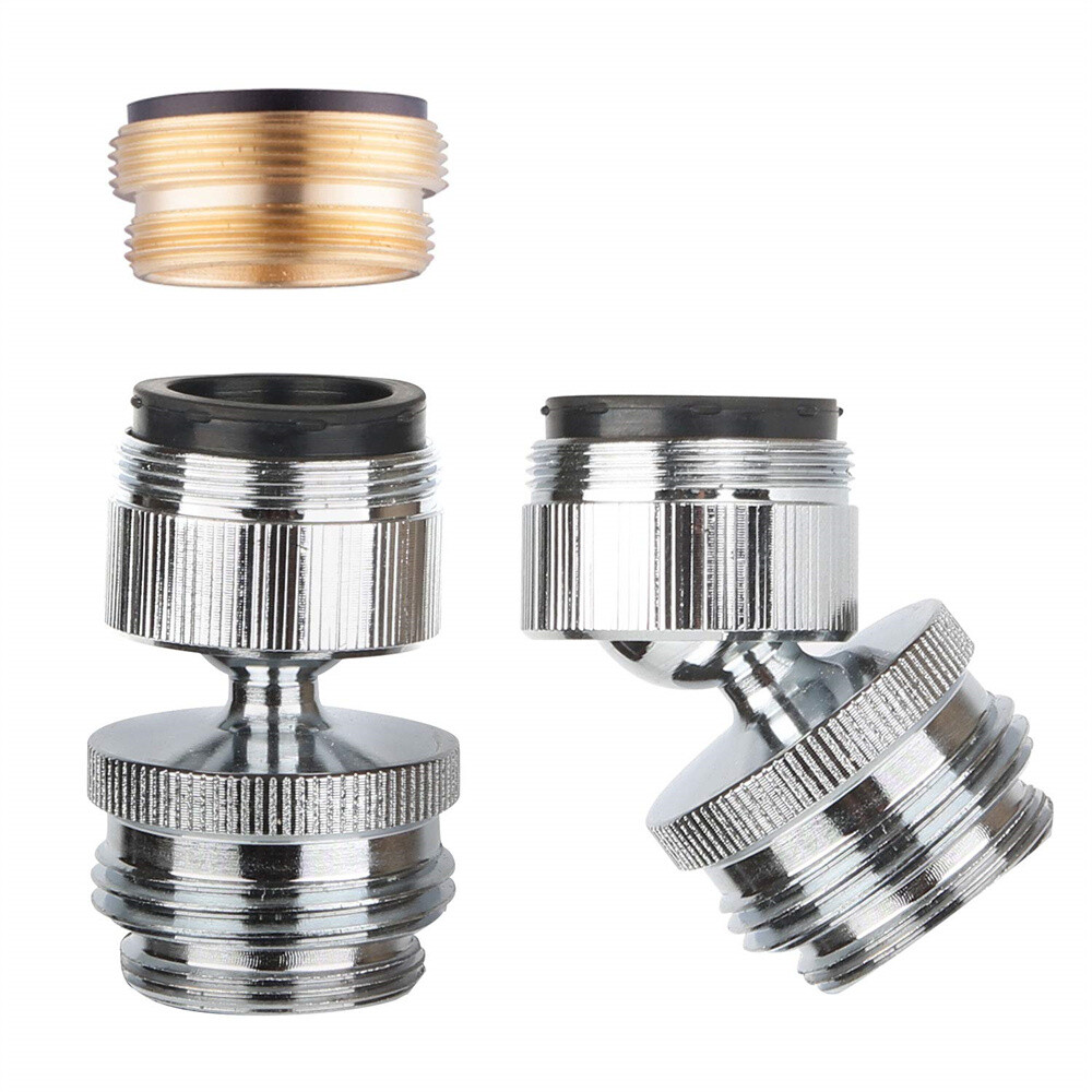 Faucet Adapter Swivel Aerator Adapter to Connect Multi-Thread Garden Hose Chrome