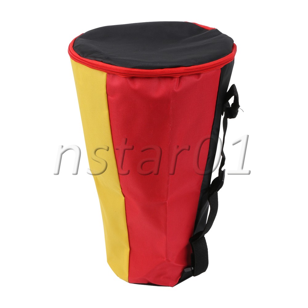 Djembe Drum Bag 10inch Dia Backpack for Percussion Instrument Player Multicolor