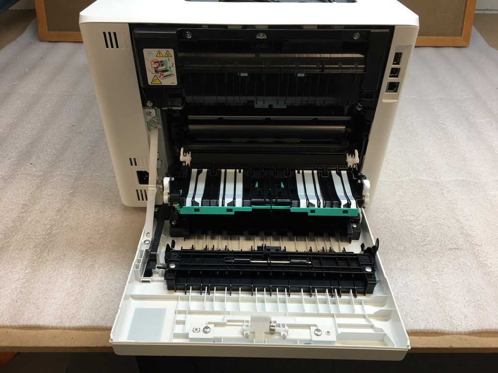 HP Color LaserJet Managed E45028dn Duplex Printer ONLY 3 pages TESTED