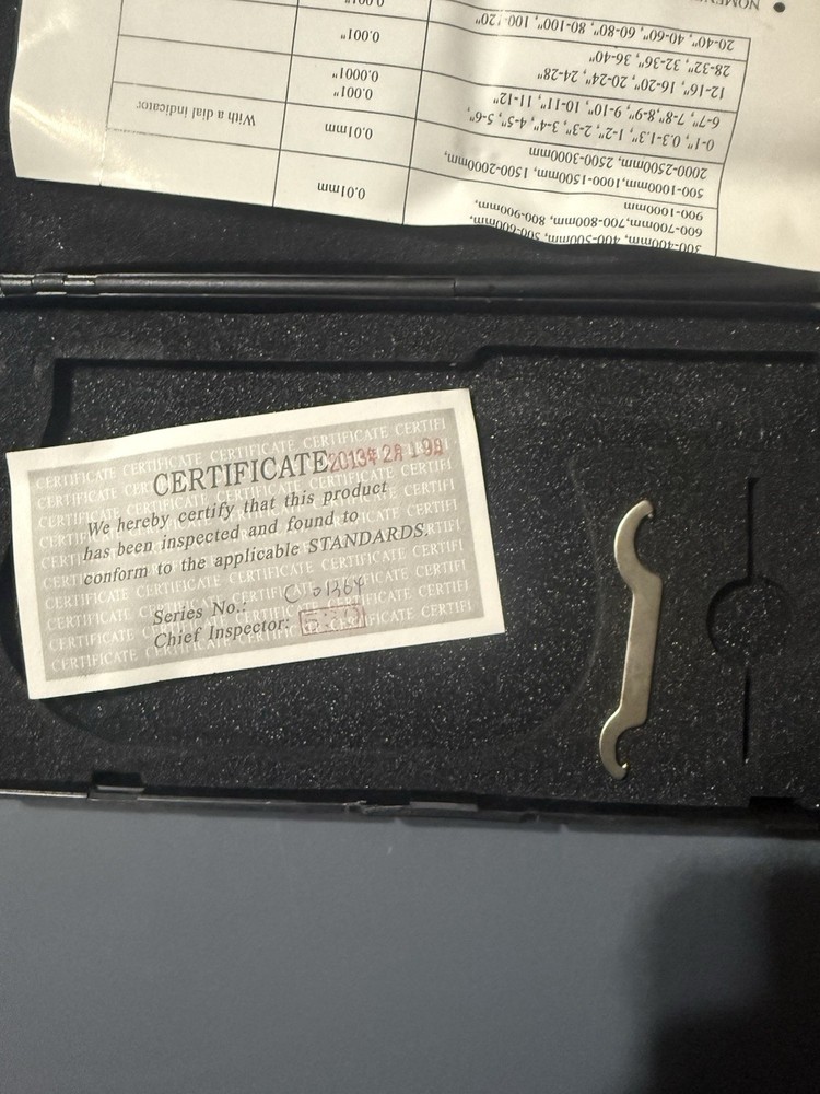 MATCO MIC23A 2-3" OUTSIDE MICROMETER UNOPPENED MISSING ONE ACCESORY