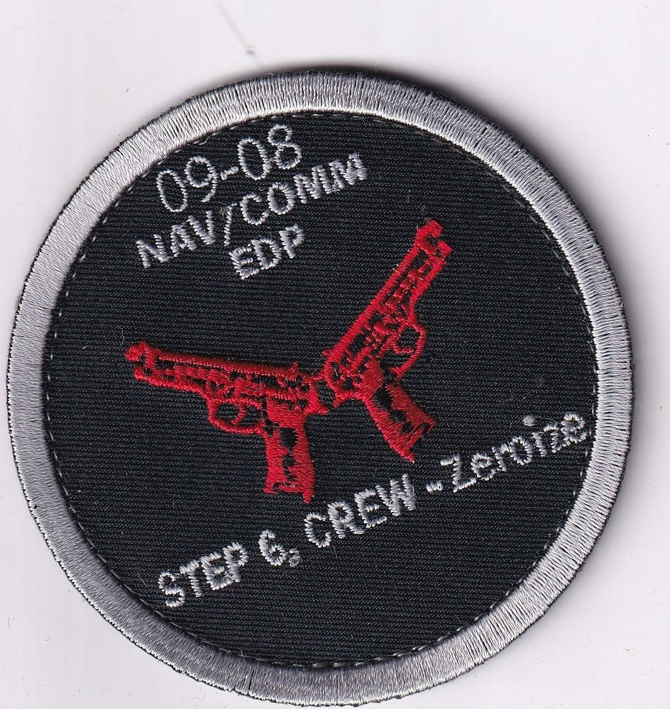 USAF US Air Force Class patch 09-08 NAV/COMM EDP Zeroize w pistols