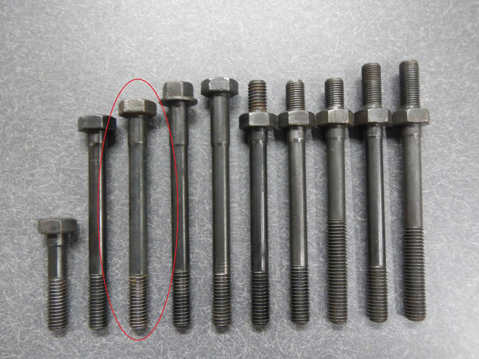 63 64 65 66 Buick Nailhead Extra Long Head Bolt for Alternator Bracket 401 425