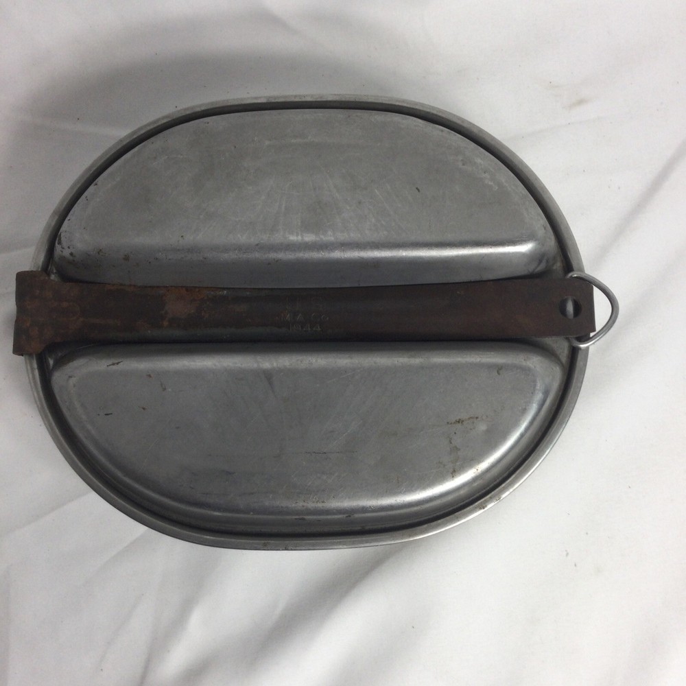 ORIGINAL WWII US ARMY & MARINE M1942 MESS KIT-DATED 1944