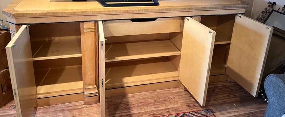 EUC Drexel Heritage Buffet Sideboard Console Light Oak & Ash Oak Trim