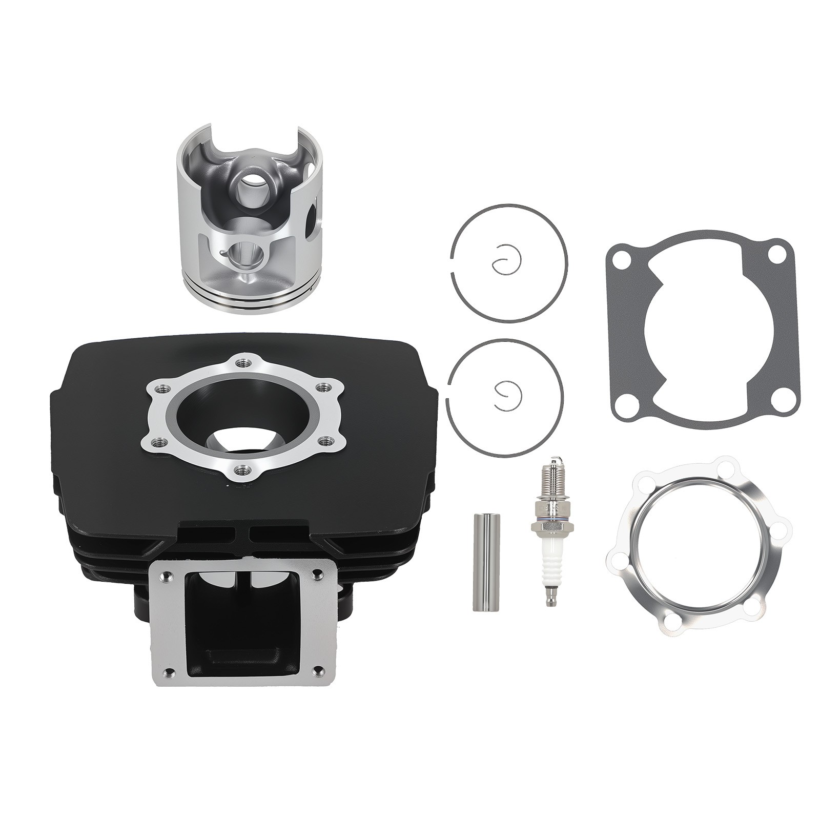 Cylinder Piston Gasket Top End Rebuild Kit 66mm For 1978-1981 Yamaha DT175