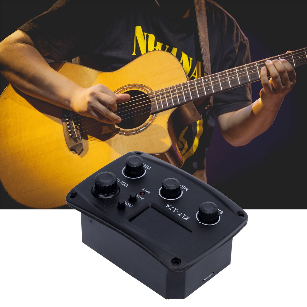 Guitar Pickup LCD Display Tuner Set Kit Instrument Accessory Replacement