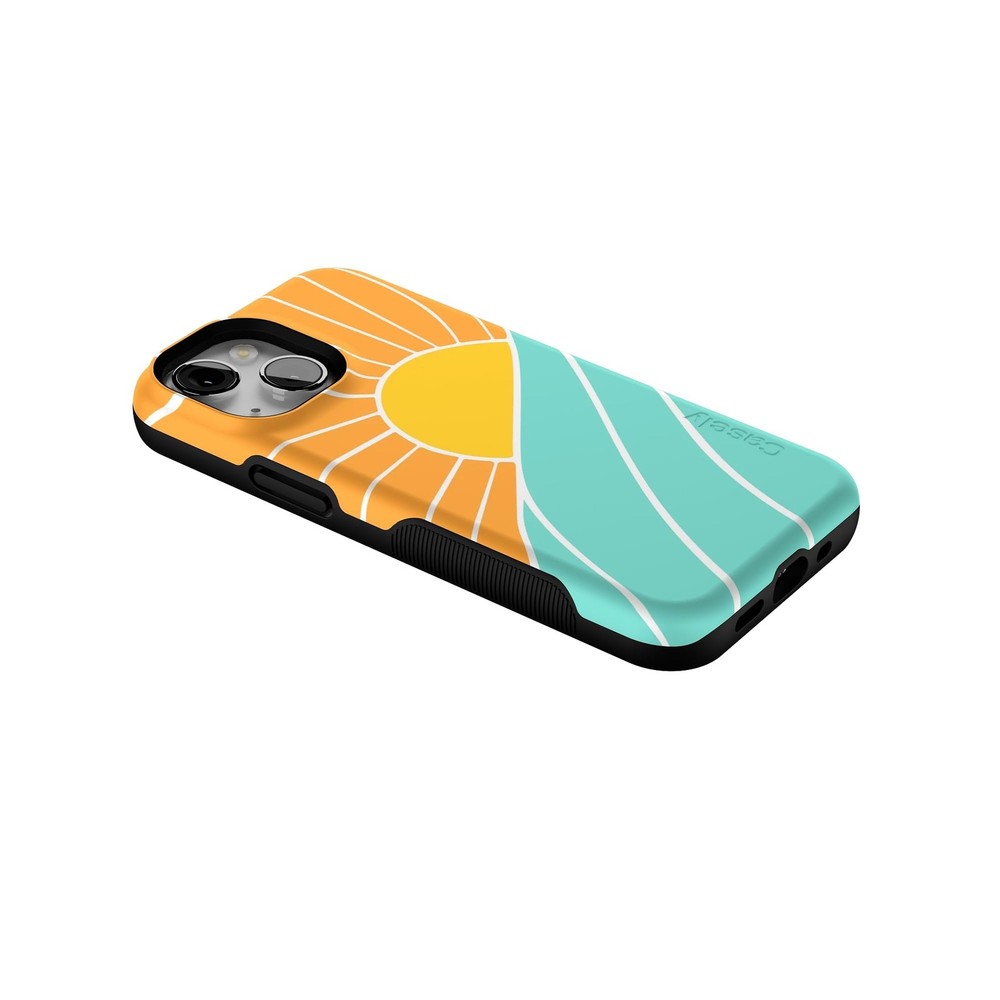 Casely iPhone 13 Mini Case | Waves & Rays | Sunshine | Compatible with MagSafe |