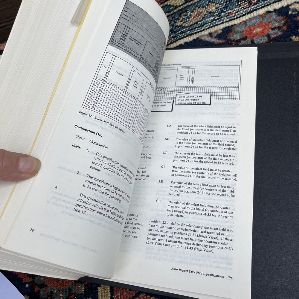 Holy Moly 1976 IBM DOS RPG 2 Computer Program Manual Thick Binder, Rare Book