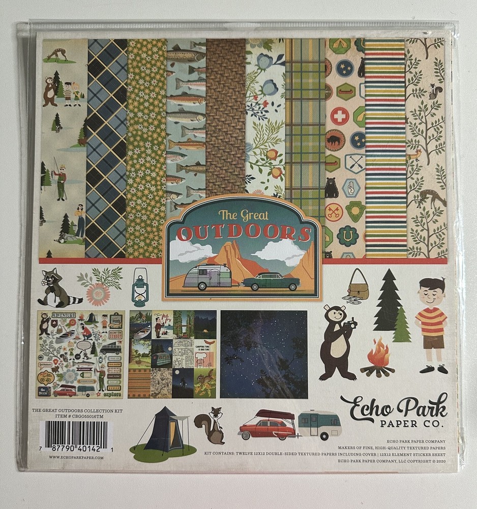 Echo Park 12 x 12 Paper Pack Multiple Variations Available-You Choose