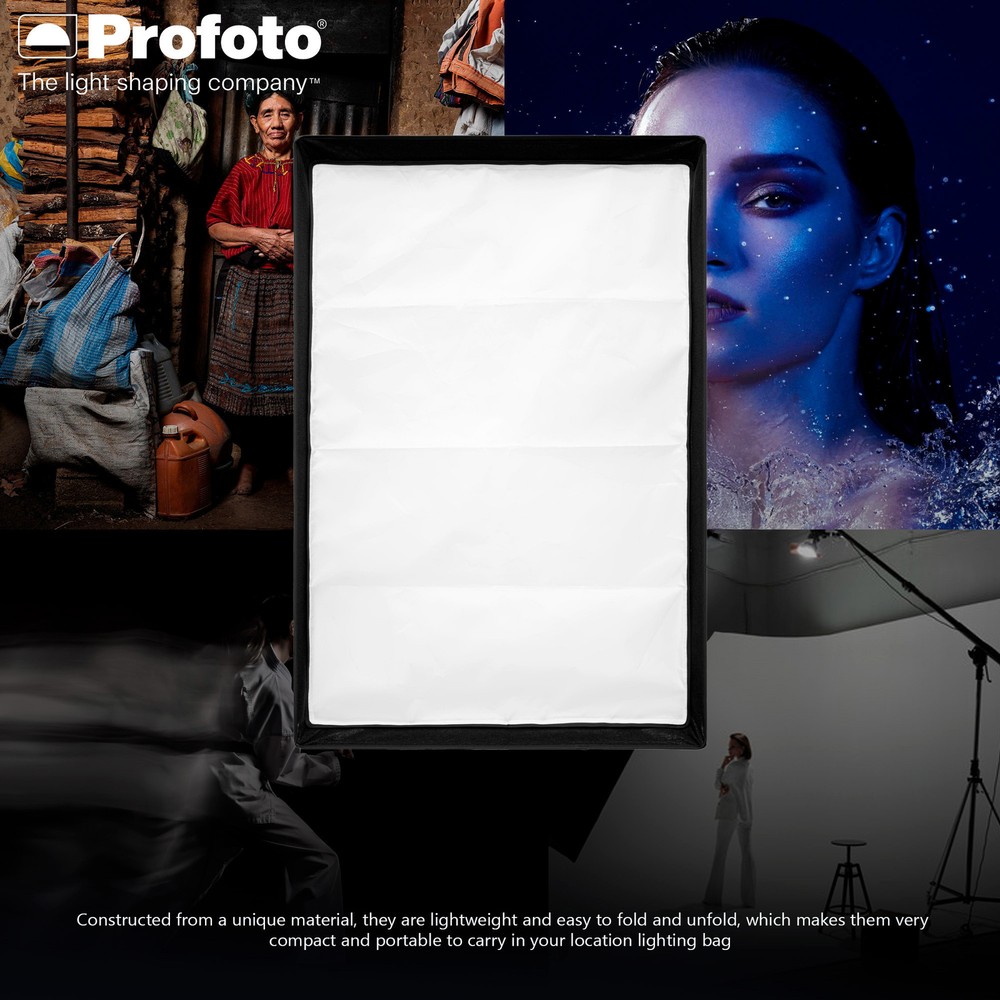 Profoto 2x3 Feet Rectangular Softbox with Recessed Front and Softgrid Bundle