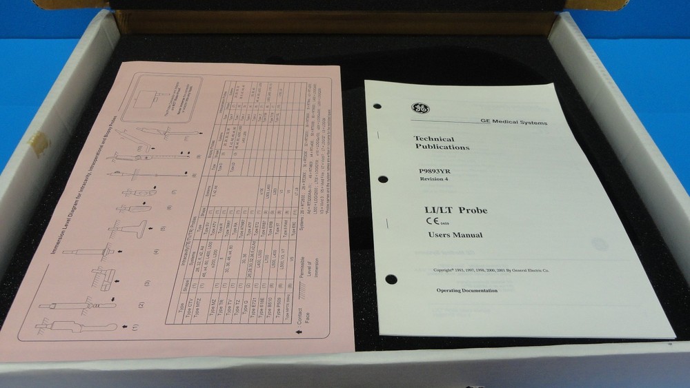 2002 GE LT Linear Array 7.5 MHz  Intraoperative / Vascular Probe w/ Case ~ 7137
