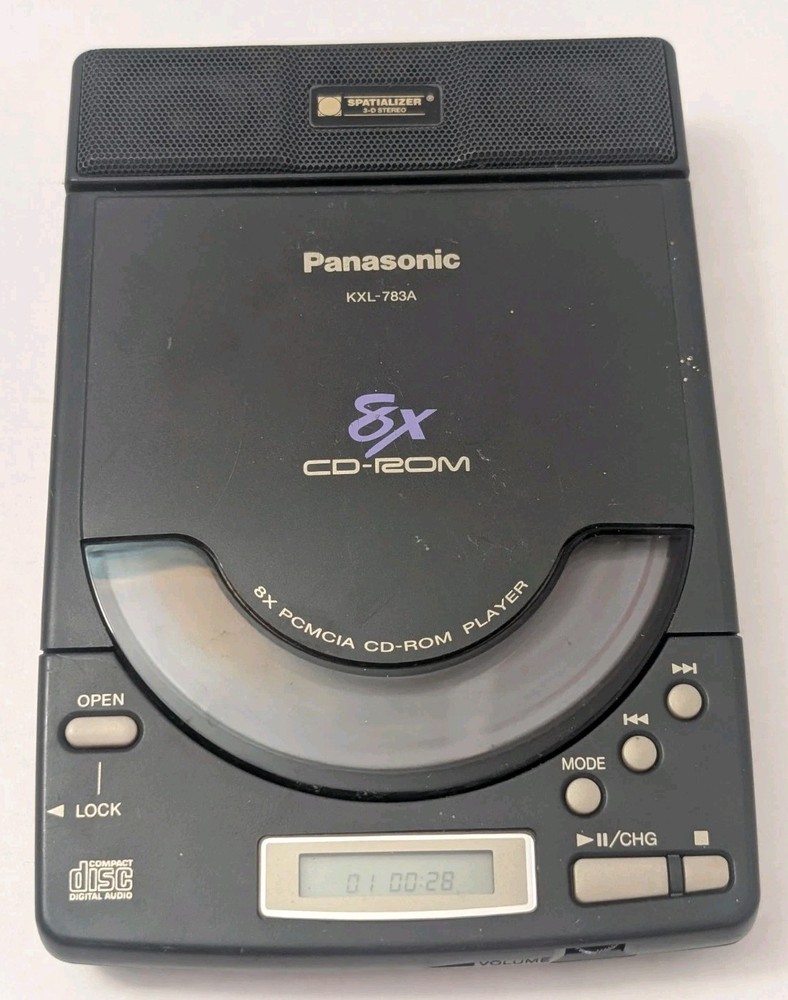 Panasonic KXL-783A Black Spatializer Speaker 8X CD ROM Player Tested Working