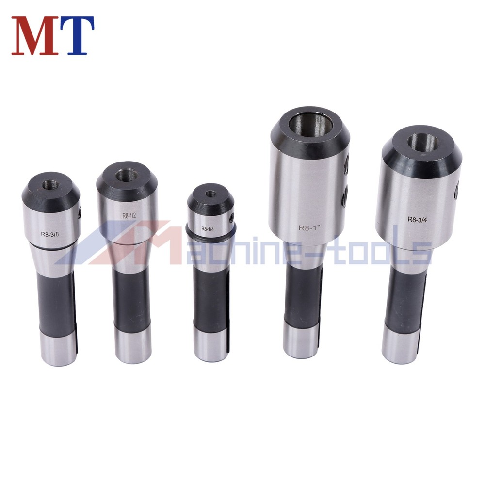 5PC R8 End Mill Holder Set Complete 1/4" to 1" Conversion Kit