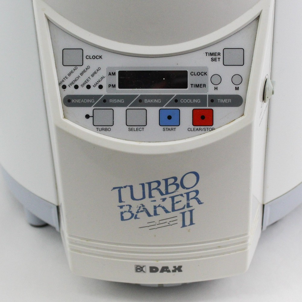 Dak Turbo Baker II Bread & Dough Maker Model FAB-2000 Tested And Working