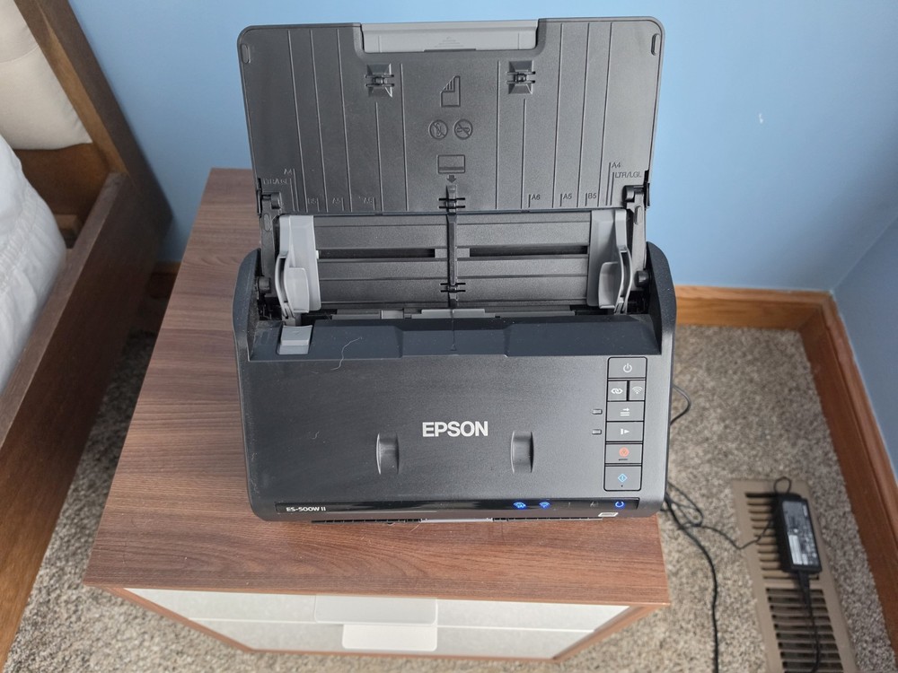 Epson WorkForce ES-500W II Wireless Duplex Desktop Document Scanner - Black