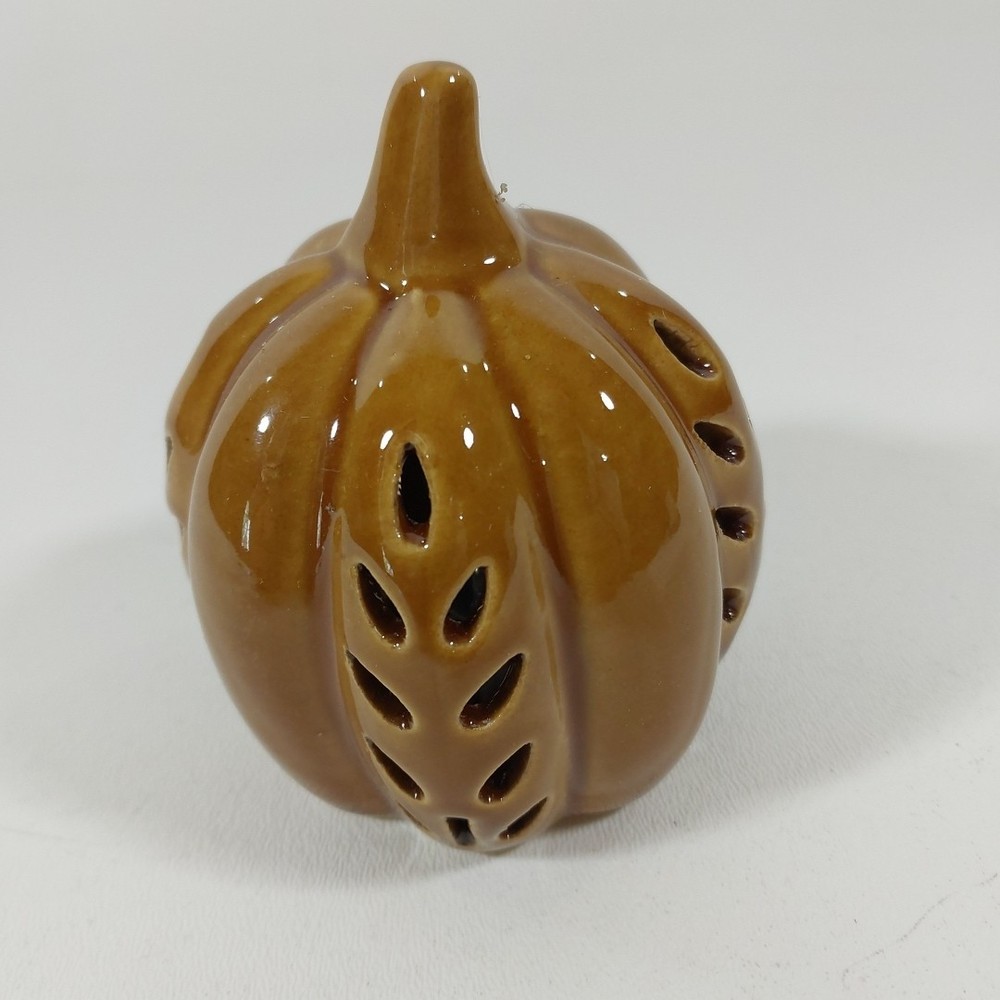 NEW LIGHTED LED CERAMIC PUMPKIN HOME TABLE DECOR Tree/Leaf Design