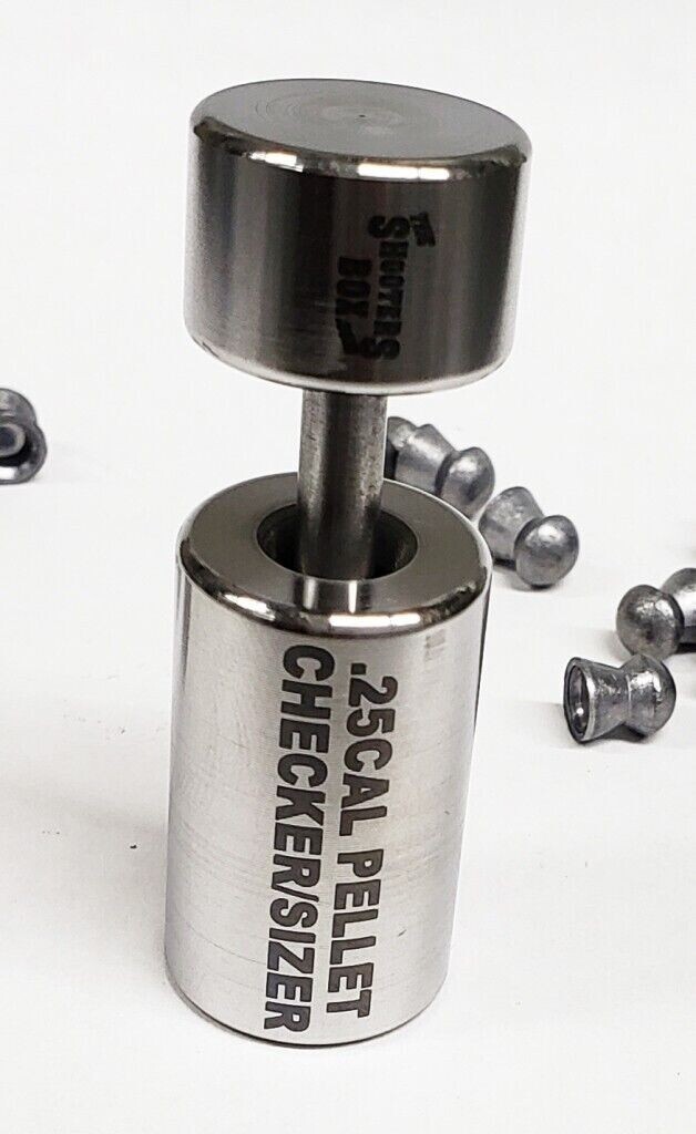 Pellet Resizer/Checker .25 Cal - Sizer - Stainless Steel - USA Made - Free Ship!