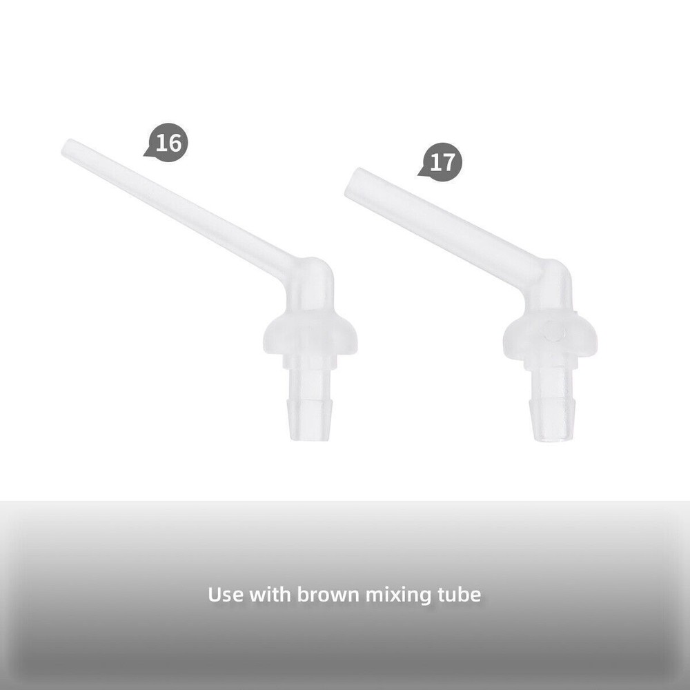 Silicone Rubber Dental Impression Mixing Tips Temporary Crowns Material Mix