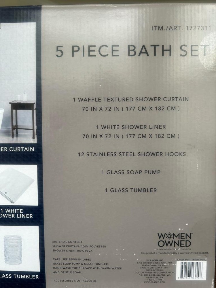 NWD Nueva Spa 4 Piece Bath Set. Blue