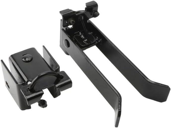 Black Chain Link Fence Commercial Double Gate Latch 1-5/8" or 2" Frame