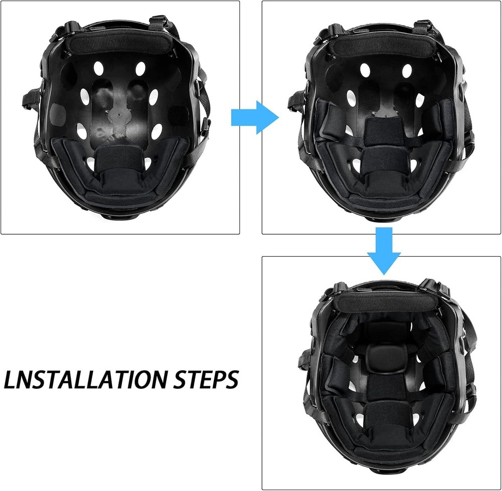 Tactical Helmet Pads - Universal Replacement Internal Memory Foam Pad Inserts fo