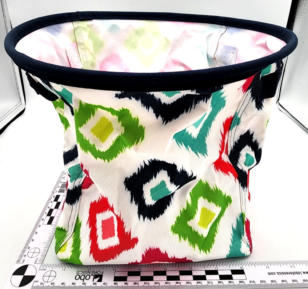 Thirty One Candy Corners Pattern Print Mini Utility Storage Bin Basket BRAND NEW