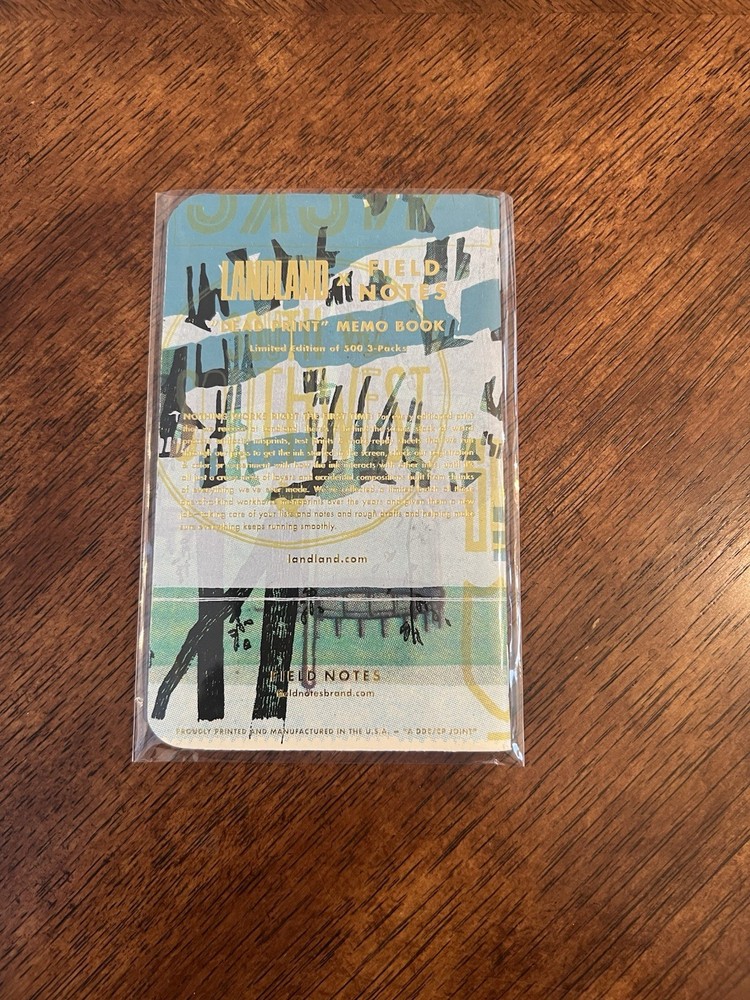 Field Notes Landland Dead Print Limited Edition Notebook