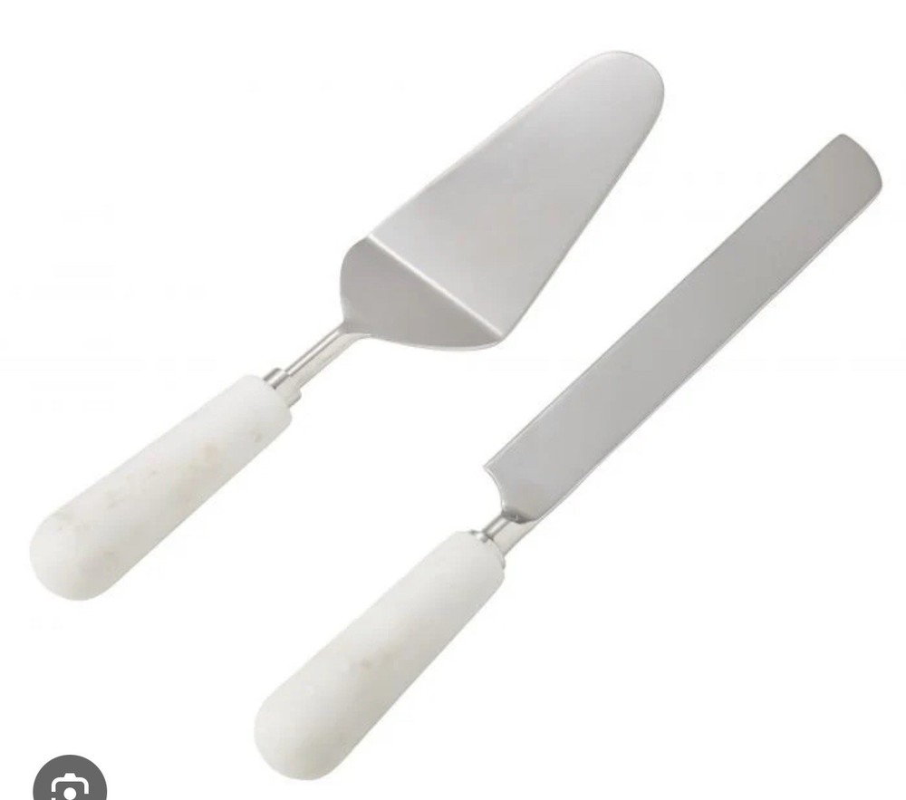 Wedding Cake Knife and Server Set