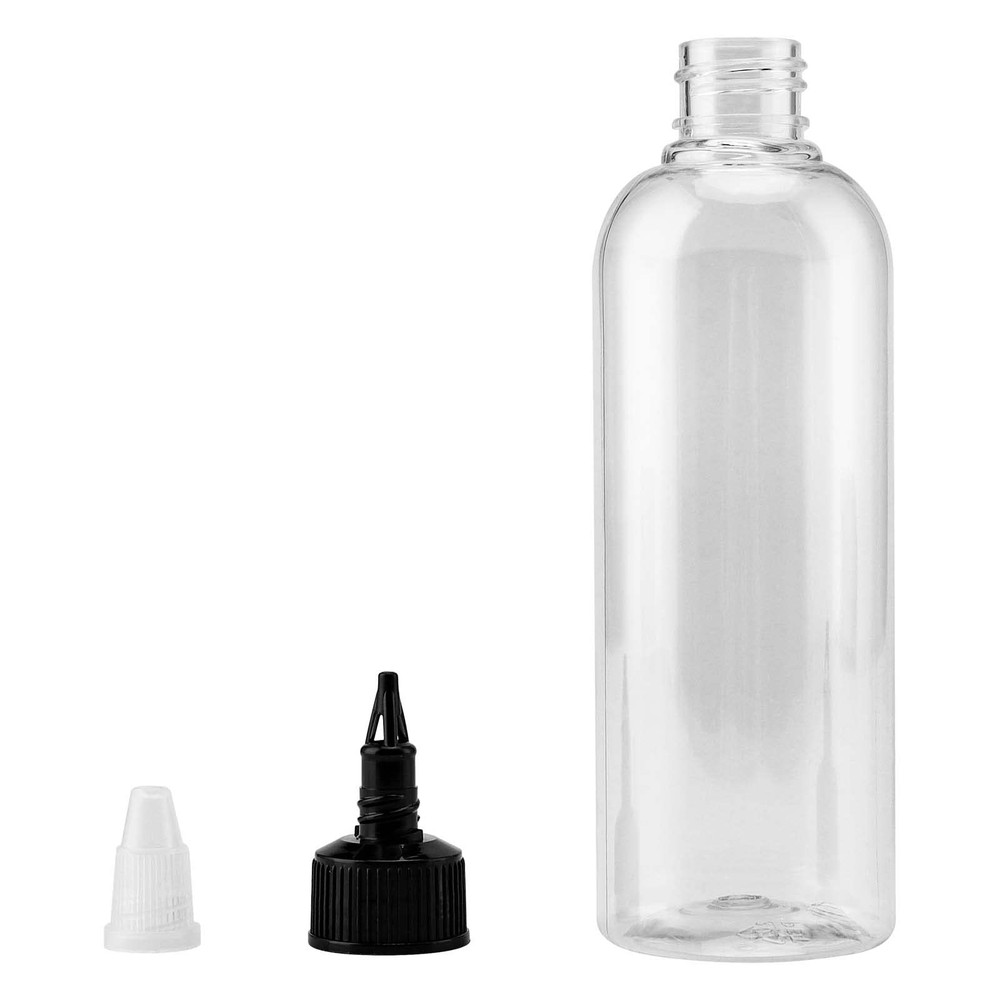 50 Pack 5oz Empty Plastic Squeezing Bottles, 150ml Plastic Bottles with Twist...