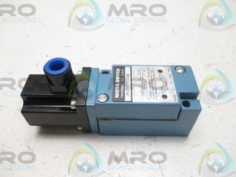 MICRO SWITCH PVC0250AA PRESSURE SWITCH 15-250PSIG 120VAC NSMP