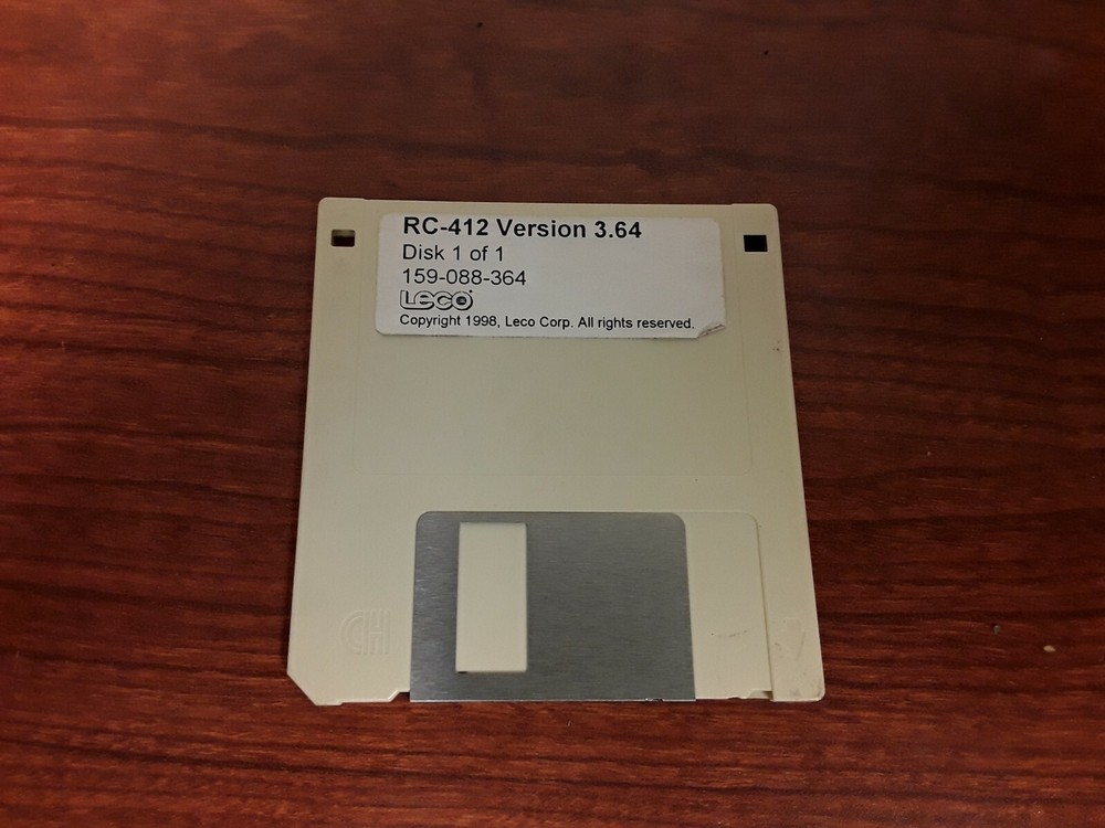 LECO RC-412 Version 3.64, 159-088-364