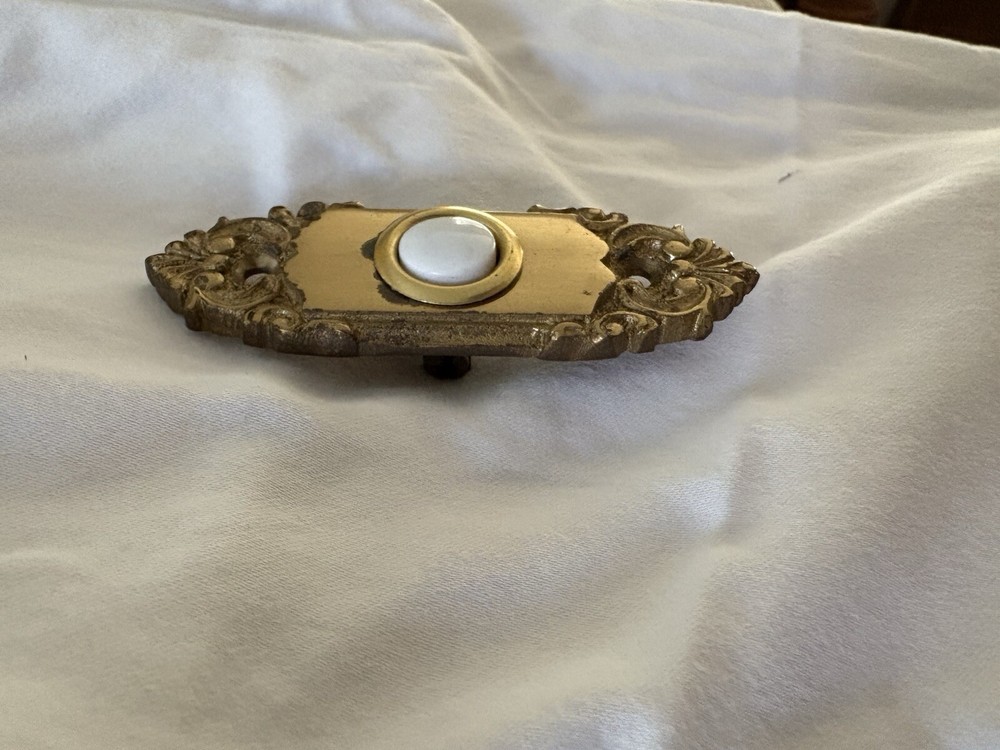 Ornate Brass Door Bell Switch