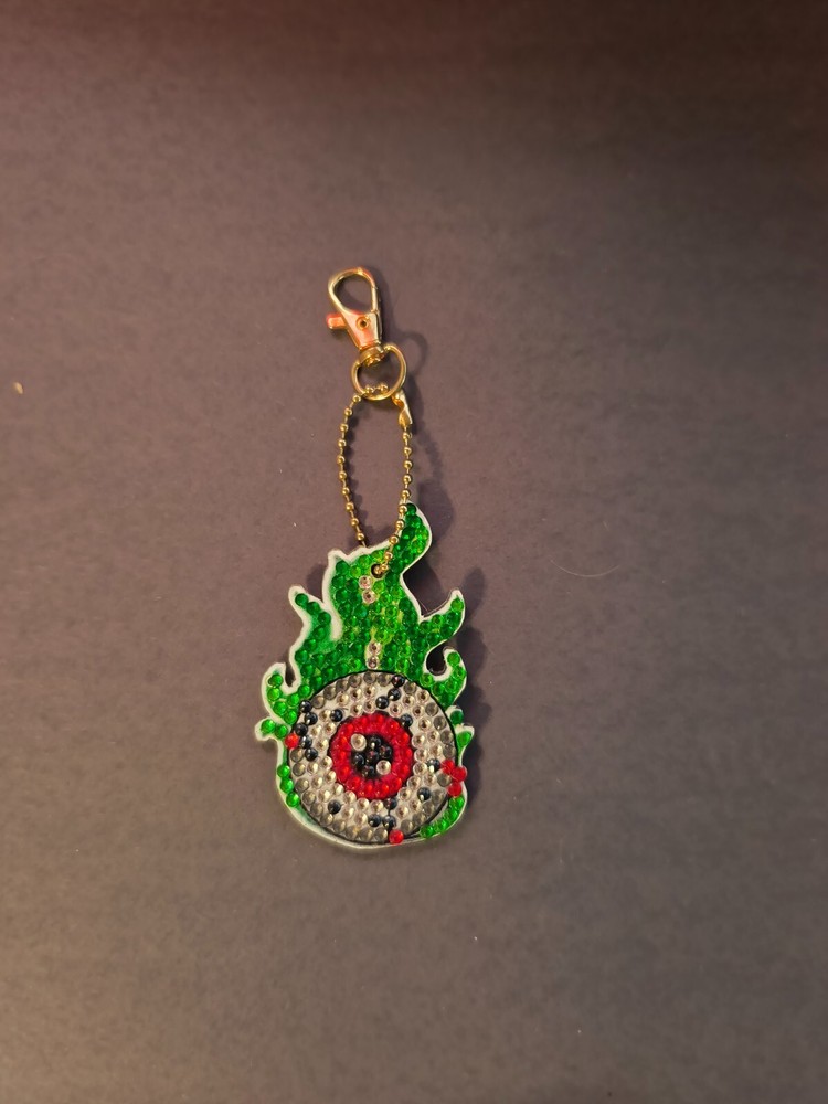 Double Sided Flaming Eye Suncatcher