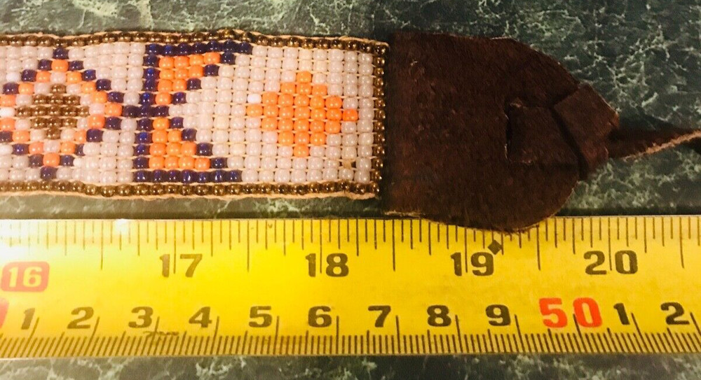 Rare Indian War Beaded Headband