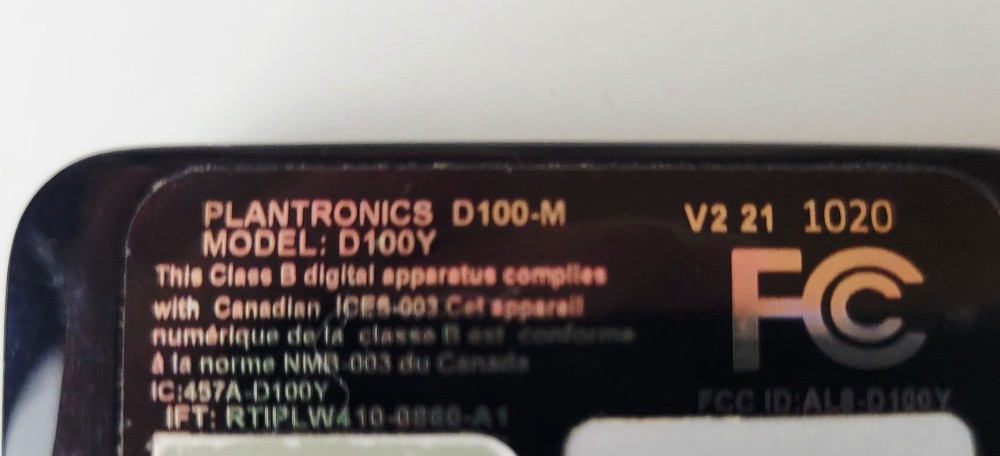 Plantronics USB Adapter D100Y D100-M USB Adapter